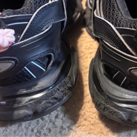 Balenciaga Black Mesh Sneakers - Picture 4 of 6